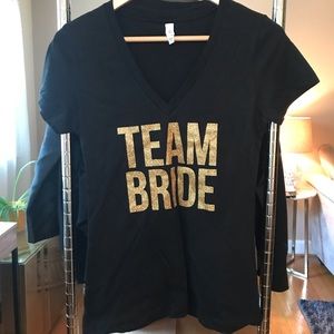 Team Bride V neck shirt